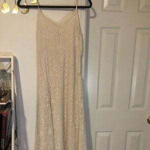 the prettiest Zara embroidered bustier maxi dress !! new with tags !!